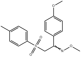 1-(4-METHOXYPHENYL)-2-[(4-METHYLPHENYL)SULFONYL]-1-ETHANONE O-METHYLOXIME 结构式