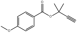 1,1-DIMETHYL-2-PROPYNYL-4-METHOXYBENZOATE 结构式