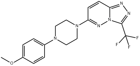 6-[4-(4-METHOXYPHENYL)PIPERAZINO]-3-(TRIFLUOROMETHYL)[1,2,4]TRIAZOLO[4,3-B]PYRIDAZINE 结构式