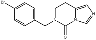 6-(4-Bromobenzyl)-7,8-dihydroimidazo[1,5-c]pyrimidin-5(6H)-one 结构式