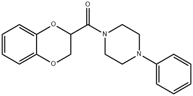 2,3-DIHYDRO-1,4-BENZODIOXIN-2-YL(4-PHENYLPIPERAZINO)METHANONE 结构式