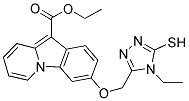 ETHYL 3-[(4-ETHYL-5-SULFANYL-4H-1,2,4-TRIAZOL-3-YL)METHOXY]PYRIDO[1,2-A]INDOLE-10-CARBOXYLATE 结构式