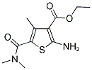2-AMINO-5-DIMETHYLCARBAMOYL-4-METHYL-THIOPHENE-3-CARBOXYLIC ACID ETHYL ESTER 结构式