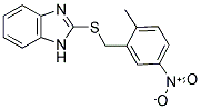 2-(2-METHYL-5-NITROBENZYLTHIO)-1H-BENZO[D]IMIDAZOLE 结构式