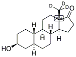 5ALPHA-ESTRAN-3BETA-OL-17-ONE-D3 结构式