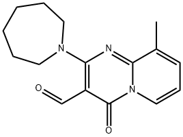 2-AZEPAN-1-YL-9-METHYL-4-OXO-4H-PYRIDO[1,2-A]PYRIMIDINE-3-CARBALDEHYDE 结构式