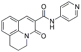 2,3-DIHYDRO-5-OXO-N-(4-PYRIDINYL)-(1H,5H)-BENZO[IJ]QUINOLIZINE-6-CARBOXAMIDE 结构式