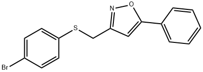 3-([(4-Bromophenyl)sulfanyl]methyl)-5-phenylisoxazole 结构式