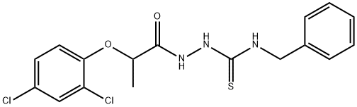 1-(2-(2,4-DICHLOROPHENOXY)PROPIONYL)-4-BENZYLTHIOSEMICARBAZIDE 结构式