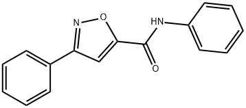 N,3-DIPHENYL-5-ISOXAZOLECARBOXAMIDE 结构式