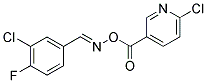 2-CHLORO-5-[(([(3-CHLORO-4-FLUOROPHENYL)METHYLENE]AMINO)OXY)CARBONYL]PYRIDINE 结构式