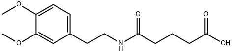 4-[2-(3,4-DIMETHOXY-PHENYL)-ETHYLCARBAMOYL]-BUTYRIC ACID 结构式