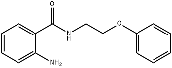 2-氨基-N-[2-(苯氧基)乙基]苯甲酰胺 结构式