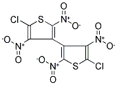 2-CHLORO-4-(2-CHLORO-3,5-DINITROTHIEN-4-YL)-3,5-DINITROTHIOPHENE 结构式