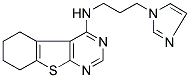 N-[3-(1H-IMIDAZOL-1-YL)PROPYL]-5,6,7,8-TETRAHYDRO[1]BENZOTHIENO[2,3-D]PYRIMIDIN-4-AMINE 结构式