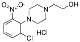 2-[4-(2-CHLORO-6-NITROPHENYL)PIPERAZIN-1-YL]ETHANOL HYDROCHLORIDE 结构式