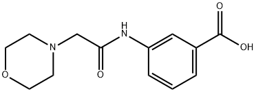 3-(2-MORPHOLIN-4-YL-ACETYLAMINO)-BENZOIC ACID 结构式