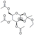 1,2-O-(1-ETHOXYETHYLIDENE)-BETA-D-MANNOPYRANOSE TRIACETATE 结构式