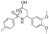 3-(3,4-DIMETHOXYPHENYL)-3-([(4-METHYL-PHENYL)SULFONYL]AMINO)PROPANOIC ACID 结构式