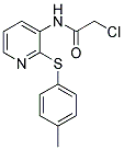 2-CHLORO-N-(2-[(4-METHYLPHENYL)THIO]PYRIDIN-3-YL)ACETAMIDE 结构式