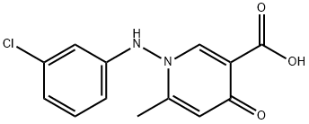 1-(3-CHLOROANILINO)-6-METHYL-4-OXO-1,4-DIHYDRO-3-PYRIDINECARBOXYLIC ACID 结构式