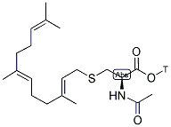 N-ACETYL-S-FARNESYL-L-CYSTEINE, [CYSTEINE-1-3H] 结构式