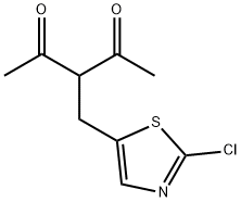 3-[(2-Chloro-1,3-thiazol-5-yl)methyl]-2,4-pentanedione 结构式