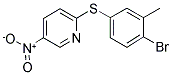 2-[(4-BROMO-3-METHYLPHENYL)SULFANYL]-5-NITROPYRIDINE 结构式