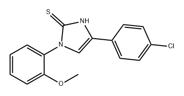 4-(4-氯苯基)-1-(2-甲氧基苯基)-1H-咪唑-2-硫醇 结构式