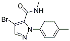 4-BROMO-N-METHYL-1-(4-METHYLPHENYL)-1H-PYRAZOLE-5-CARBOXAMIDE 结构式