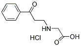 (3-OXO-3-PHENYL-PROPYLAMINO)-ACETIC ACIDHYDROCHLORIDE 结构式