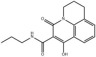 7-HYDROXY-5-OXO-N-PROPYL-2,3-DIHYDRO-1H,5H-PYRIDO[3,2,1-IJ]QUINOLINE-6-CARBOXAMIDE 结构式