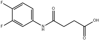 4-(3,4-DIFLUOROANILINO)-4-OXOBUTANOIC ACID 结构式