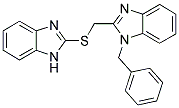 2-[(1H-BENZIMIDAZOL-2-YLTHIO)METHYL]-1-BENZYL-1H-BENZIMIDAZOLE 结构式
