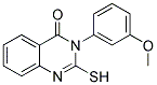 2-MERCAPTO-3-(3-METHOXY-PHENYL)-3H-QUINAZOLIN-4-ONE 结构式