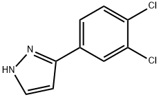 3-(3,4-DICHLORO-PHENYL)-1H-PYRAZOLE 结构式