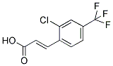 3-[2-CHLORO-4-(TRIFLUOROMETHYL)PHENYL]ACRYLIC ACID 结构式
