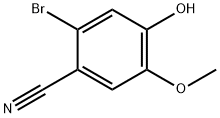2-BROMO-4-HYDROXY-5-METHOXY-BENZONITRILE 结构式
