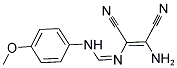 N'-[(Z)-2-AMINO-1,2-DICYANOETHENYL]-N-(4-METHOXYPHENYL)IMINOFORMAMIDE 结构式