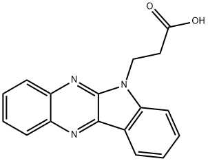 3-(6H-吲哚并[2,3-B]喹喔啉-6-基)丙酸 结构式