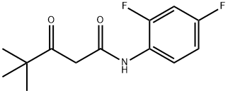 N-(2,4-DIFLUOROPHENYL)-4,4-DIMETHYL-3-OXOPENTANAMIDE 结构式