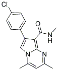 7-(4-CHLOROPHENYL)-N,2,4-TRIMETHYLPYRROLO[1,2-A]PYRIMIDINE-8-CARBOXAMIDE 结构式