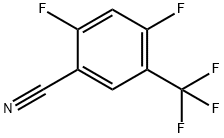 2,4-DIFLUORO-5-(TRIFLUOROMETHYL)BENZONITRILE 结构式