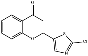 1-(2-((2-CHLO噻唑-5-基)甲氧基)苯基)乙-1-酮 结构式