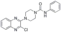 4-(3-CHLOROQUINOXALIN-2-YL)-N-PHENYLTETRAHYDROPYRAZINE-1(2H)-CARBOXAMIDE 结构式