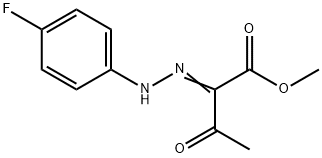 2-[(4-FLUORO-PHENYL)-HYDRAZONO]-3-OXO-BUTYRIC ACID METHYL ESTER 结构式