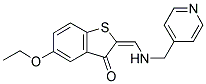 (2E)-5-ETHOXY-2-{[(PYRIDIN-4-YLMETHYL)AMINO]METHYLENE}-1-BENZOTHIOPHEN-3(2H)-ONE 结构式