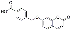 4-(4-METHYL-2-OXO-2H-CHROMEN-7-YLOXYMETHYL)-BENZOIC ACID 结构式