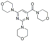 4-[(2,6-DIMORPHOLINOPYRIMIDIN-4-YL)CARBONYL]MORPHOLINE 结构式