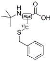 L-CYSTEINE-N-T-BOC, S-BENZYL (3-13C) 结构式